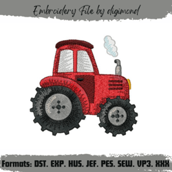 Tractor Machine Embroidery Design,Agrimotor Embroidery,Traktor Embroidery Design