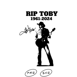 Rip Toby Svg Png, Toby Png Keith SVG, Rip Toby 1961 2024 SVG PNG