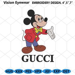 Gucci Mickey Disney Mouse Embroidery Digital Download File