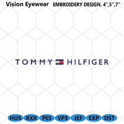 Tommy Hilfiger Logo Fashion Embroidery Design Download Digital File