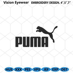 Puma Logo Fashion Embroidery Design Download File