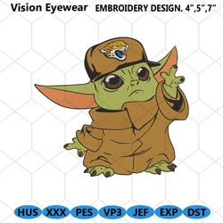 Jacksonville Jaguars Cap Baby Yoda Embroidery Design Download