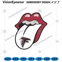Rolling Stone Logo Atlanta Falcons Embroidery Design Download File