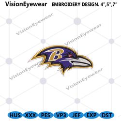 Baltimore Ravens Logo NFL Embroidery Design Download