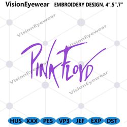 Pink Floyd Purple Logo Rock Band Embroidery Design Download File