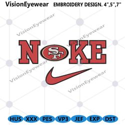 Nike San Francisco 49ers Swoosh Embroidery Design Download