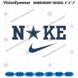 Nike Dallas Cowboys Swoosh Embroidery Design Download