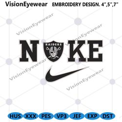 Nike Las Vegas Raiders Swoosh Embroidery Design Download