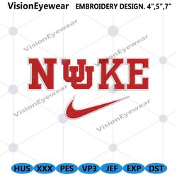 Nike Utah Utes Swoosh Embroidery Design Download File