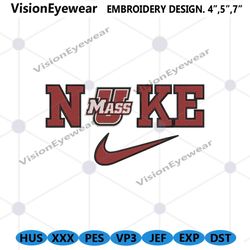 Nike Massachusetts Minutemen Swoosh Embroidery Design Download File