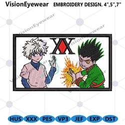 Killua x Gon Embroidery Design Anime Hunter X Hunter Embroidery File