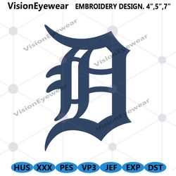 Detroit Tigers logo MLB Embroidery Design