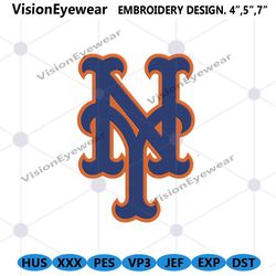 New York Mets logo MLB Embroidery Design
