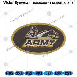 Army Black Knights Logo Embroidery Design, Army Black Knights Embroidery