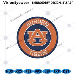Auburn Tigers Embroidery Design, Auburn Tigers Logo NCAA Embroidery