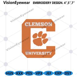 Clemson Tigers Football Logo Embroidery, Clemson Tigers Embroidery, Clemson Tigers Design File