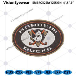 NHL Anaheim Ducks Embroidery Designs, Anaheim Ducks Logo NHL Embroidery