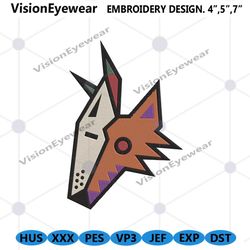 Phoenix Coyotes Symbol Embroidery Files, NHL Phoenix Coyotes Embroidery Design