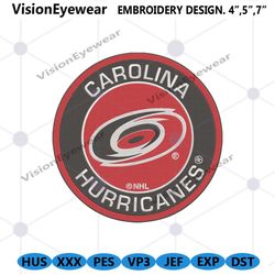 NHL Carolina Hurricanes Embroidery Designs, Carolina Hurricanes Logo NHL Embroidery