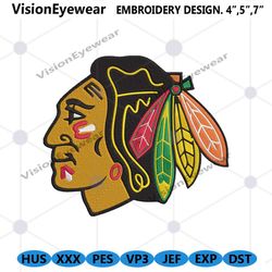 Chicago Blackhawks Iconic Embroidery Files, Chicago Blackhawks Embroidery Download File