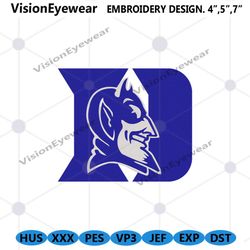 Duke Blue Devils Logo NCAA Embroidery, Duke Blue Devils Embroidery Download File