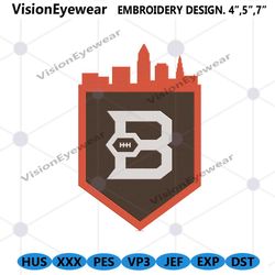 Cleveland Browns Embroidery Design, NFL Embroidery Designs, Cleveland Browns file