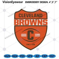 Cleveland Browns logo Embroidery, Cleveland Browns NFL Embroidery