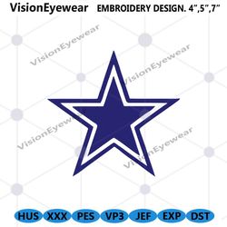 Dallas Cowboys Embroidery Design, Cowboys football Embroidery design
