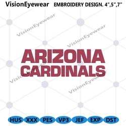 Arizona Cardinals Embroidery Design, NFL Embroidery Designs, Arizona Cardinals file