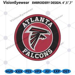 Atlanta Falcons logo NFL Embroidery, Atlanta Falcons Embroidery Download File