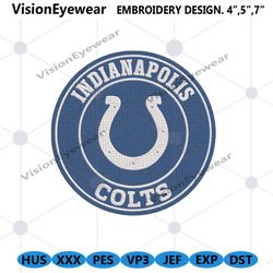 Indianapolis Colts Embroidery Design, Colts football Embroidery design