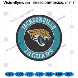 Jacksonville Jaguars Logo MLB Embroidery, Jacksonville Jaguars Embroidery Download File