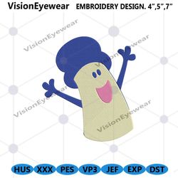 Mr Salt Blues Clues Embroidery Instant File, Blues Clues Cartoon Embroidery File, Blues Clues Machine Embroidery Downloa