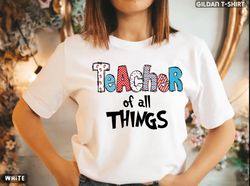 Teacher Of All Things PNG, Dr. Seuss Day PNG, National Read Across America PNG, Teacher Reading Tee, Gift for Teac