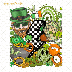 Funny St Patrick's Day Png, Retro St. Paddy's Day, Lucky Charms, Lucky Shamrock, Cute Irish Day Png, In My Lucky Era, Fo