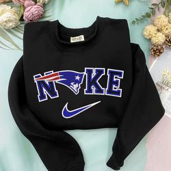 Nike NFL New England Patriots Emboidered Hoodie, Nike NFL Embroidered Sweatshirt, NFL Embroidered Football, NK29A Shirt
