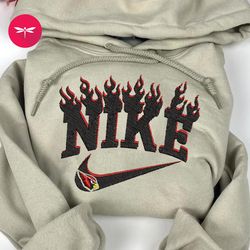 Nike NFL Arizona Cardinals Emboidered Hoodie, Nike NFL Embroidered Sweatshirt, NFL Embroidered Football, Nike NK01D