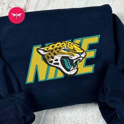 Nike NFL Jacksonville Jaguars Embroidered Hoodie, Nike NFL Embroidered Sweatshirt, NFL Embroidered Football, Nike NK16F