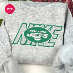 Nike NFL New York Jets Embroidered Hoodie, Nike NFL Embroidered Sweatshirt, NFL Embroidered Football, Nike NK26F