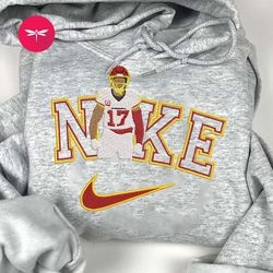 Nike NFL Terry McLaurin Embroidered Hoodie, Nike NFL Embroidered Sweatshirt, NFL Embroidered Football, Nike Shirt NK15G