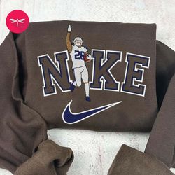 Nike NFL Zach Martin Embroidered Hoodie, Nike NFL Embroidered Sweatshirt, NFL Embroidered Football, Nike Shirt NK20G
