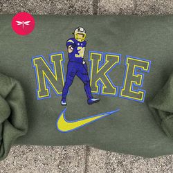 Nike NFL Austin Ekeler Embroidered Hoodie, Nike NFL Embroidered Sweatshirt, NFL Embroidered Football, Nike Shirt NK22G