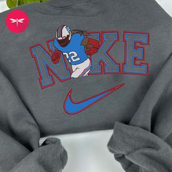 Nike NFL Derrick Henry Embroidered Hoodie, Nike NFL Embroidered Sweatshirt, NFL Embroidered Football, Nike Shirt NK26G