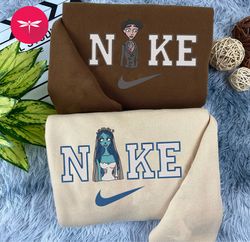 Nike Couple Embroidery Hoodie, Movie Couple Embroidery Sweater, Disney Movie Nike CP28