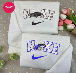 Dominic Toretto Brian Fast And Furious Nike Embroidered Sweatshirt, Nike Couple Crewneck Embroidered, Trending Cart CP31