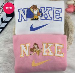 Nike Valentine The Beast Embroidered Hoodie, Valentine Couple Nike Embroidered Sweater, The Beast Movie Sweatshirt NK01