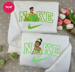 Nike Valentine Frog Queen Embroidered Hoodie, Valentine Couple Nike Embroidered Sweater,Frog Queen Movie Nike NK27