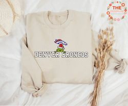 Grinch NFL Denver Broncos Embroidered Sweatshirt, Grinch NFL Sport Embroidered Sweatshirt, NFL Embroidered Shirt