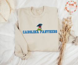 Grinch NFL Carolina Panthers Embroidered Sweatshirt, Grinch NFL Sport Embroidered Sweatshirt, NFL Embroidered Shirt