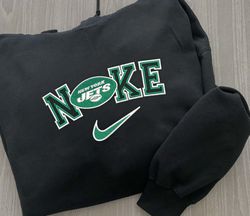 Nike NFL New York Jets Emboidered Hoodie, Nike NFL Embroidered Sweatshirt, NFL Embroidered Football, Nike NK23A